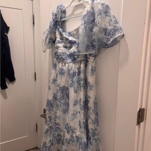 Floral Blue and White Dress/Abercrombie